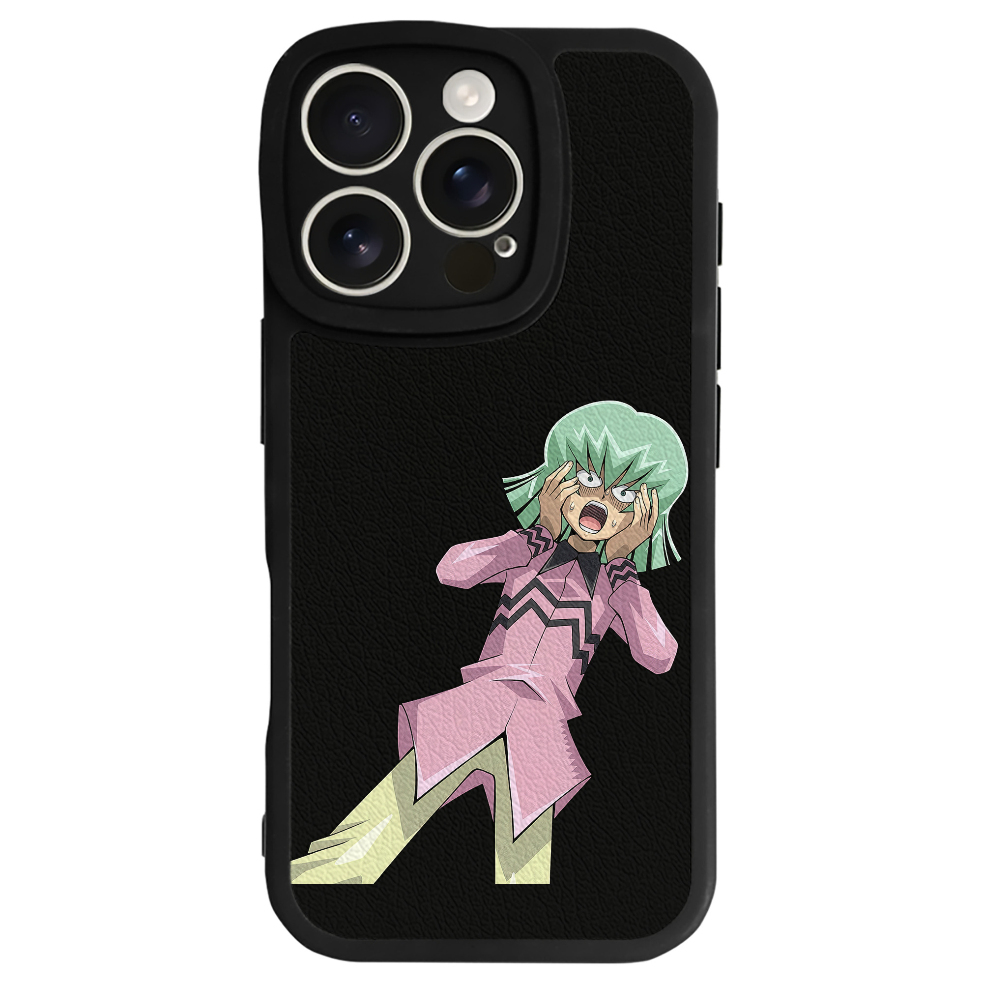 （画像用） 遊☆戯☆王 Yu-Gi-Oh! 【iPhone 16シリーズ対応】シリコンスマホケース（レザー調） 材質：シリコン